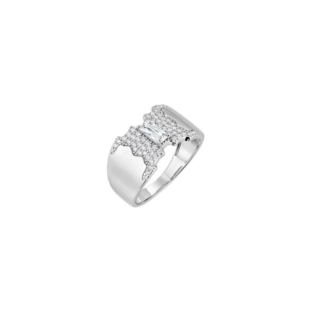 Tocara New Retired Athena Ring Sterling Silver Diami Size 6